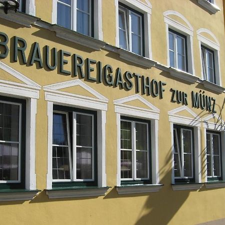 Brauereigasthof Zur Muenz Seit 1586 Hotel Guenzburg Exterior photo